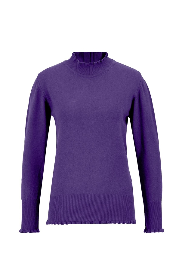 BQ - Свитер Armine в рубчик 24Kd2000 Фиолетовый