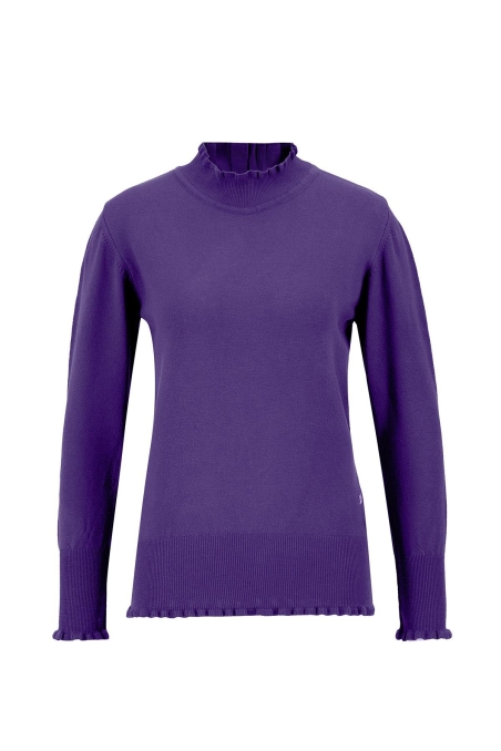 BQ - Свитер Armine в рубчик 24Kd2000 Фиолетовый