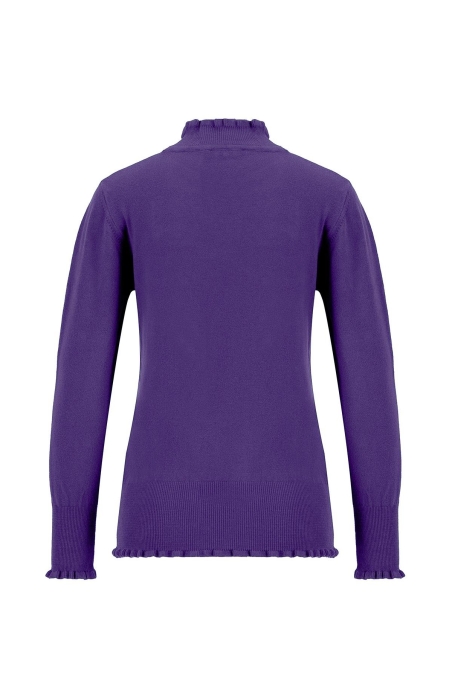BQ - Свитер Armine в рубчик 24Kd2000 Фиолетовый