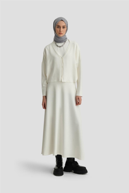 BQ - Вязаный кардиган Armine 24KD6816 Бежевый