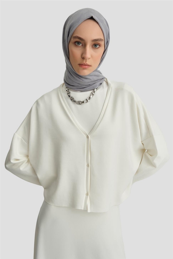 BQ - Вязаный кардиган Armine 24KD6816 Бежевый