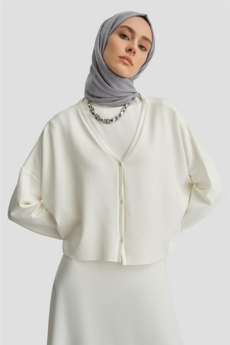 BQ - Вязаный кардиган Armine 24KD6816 Бежевый