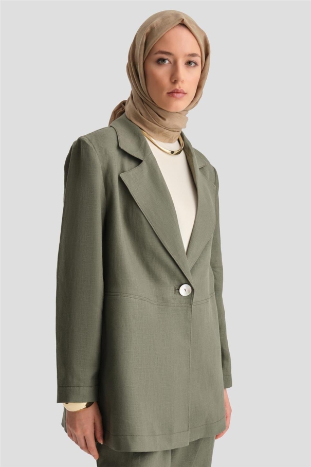 BQ - Костюм Armine Linen Jacket 24K6821 Хаки