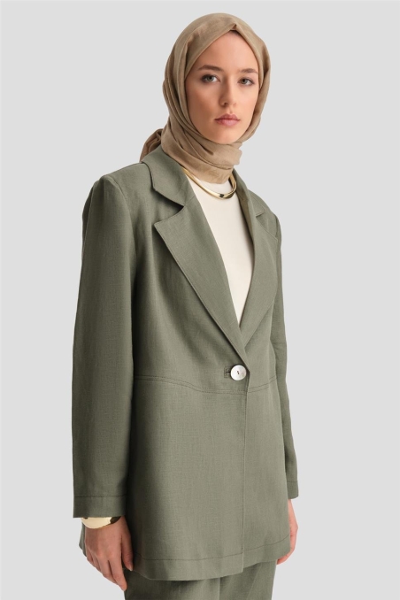 BQ - Костюм Armine Linen Jacket 24K6821 Хаки