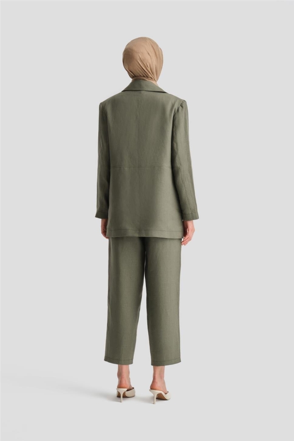 BQ - Костюм Armine Linen Jacket 24K6821 Хаки