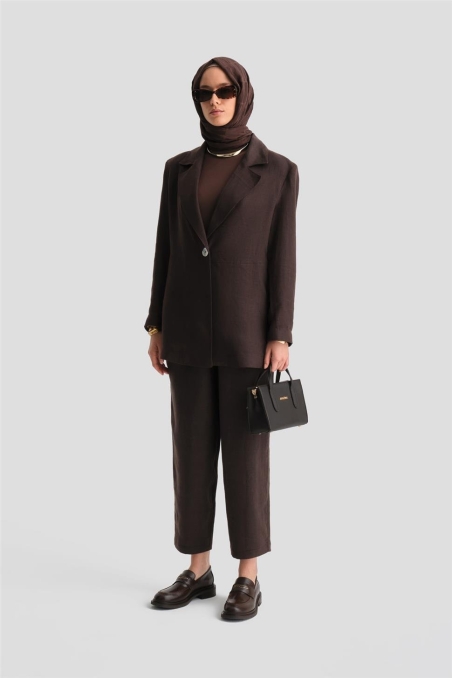 BQ - Костюм Armine Linen Jacket 24K6821 Горько-Коричневый