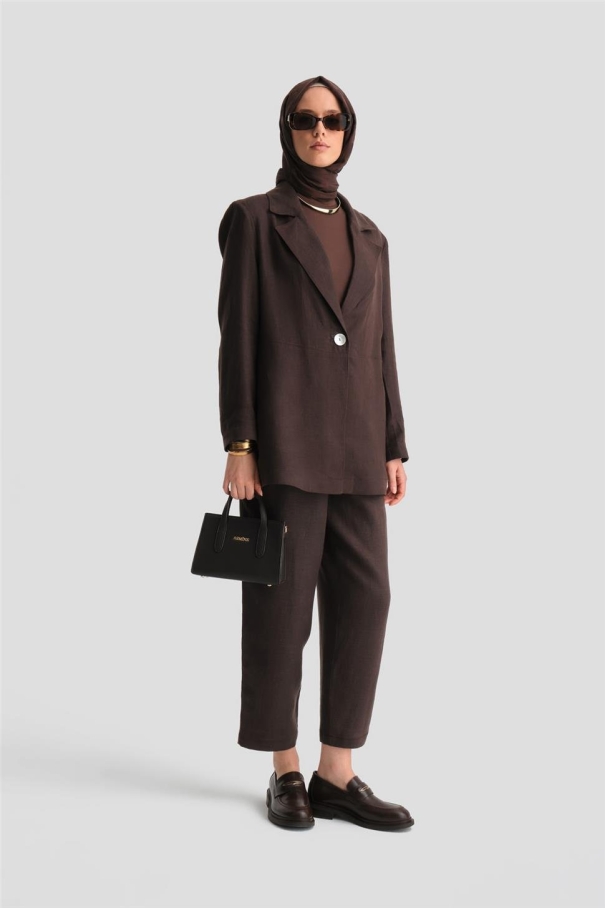 BQ - Костюм Armine Linen Jacket 24K6821 Горько-Коричневый