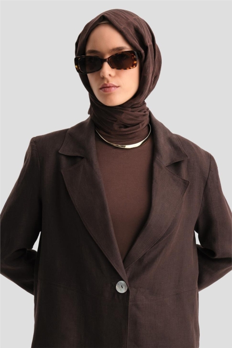 BQ - Костюм Armine Linen Jacket 24K6821 Горько-Коричневый