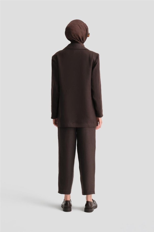 BQ - Костюм Armine Linen Jacket 24K6821 Горько-Коричневый