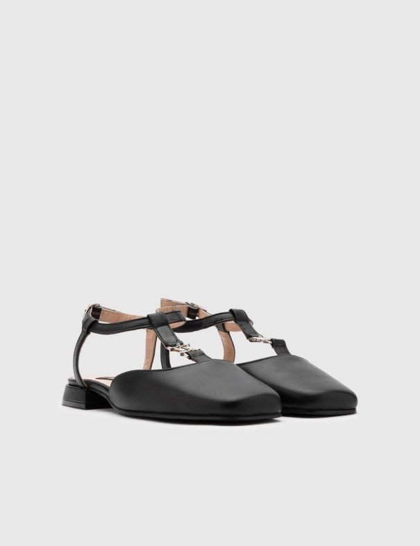BQ - Черные женские сандалии Inge из натуральной кожи