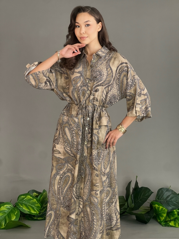 6295BB * Elbise (Vizon)